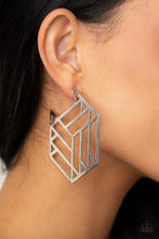 Cargar imagen en el visor de la galería, Gotta Get GEO-ing - Silver Hoop Earrings