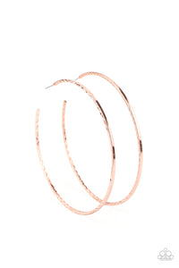 Diamondback Diva - Copper Hoop Earrings