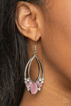 Load image into Gallery viewer, Look Into My Crystal Ball - Pink Earrings