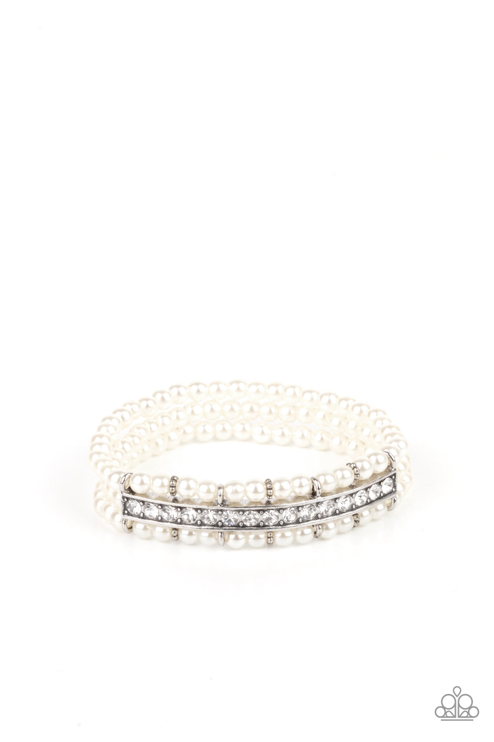 Vintage Beam - White Bracelet