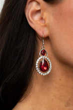 Load image into Gallery viewer, Double The Drama - Red Earrings