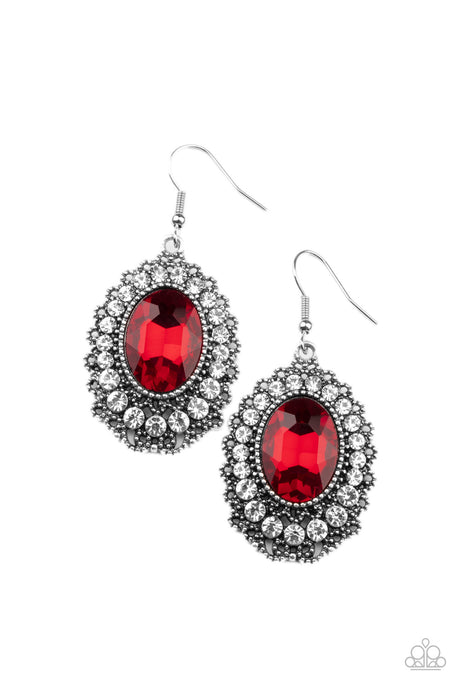 Glacial Gardens - Red Earrings