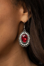 Load image into Gallery viewer, Glacial Gardens - Red Earrings