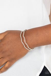 Delicate Dazzle - White Bracelet