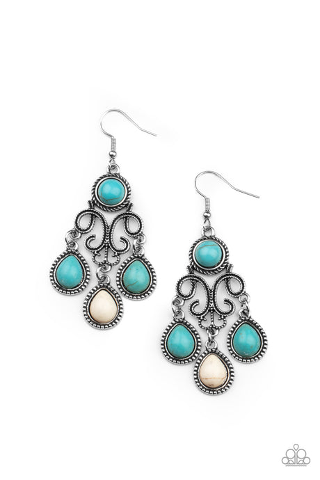 Canyon Chandelier - Multi-Colored Earrings