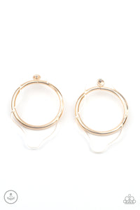 Clear The Way! - Gold Earrings