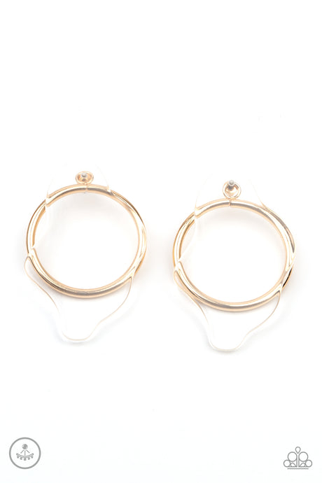 Clear The Way! - Gold Earrings