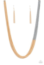 Cargar imagen en el visor de la galería, Metallic Merger - Gold Necklace