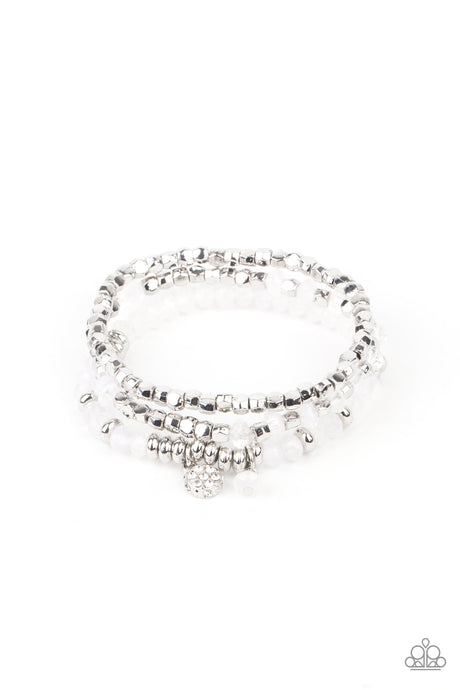 Glacial Glimmer - White Bracelet