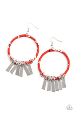 Cargar imagen en el visor de la galería, Garden Chimes - Red Earrings