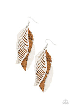 Load image into Gallery viewer, WINGING Off The Hook - White Earrings