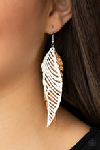 Load image into Gallery viewer, WINGING Off The Hook - White Earrings
