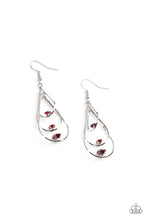 Cargar imagen en el visor de la galería, Drop Down Dazzle - Red Earrings