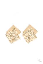 Load image into Gallery viewer, Square With Style - Gold Post Earrings