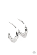 Cargar imagen en el visor de la galería, Modern Meltdown - Silver Earrings