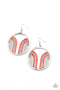 Delightfully Deco - Red Earrings