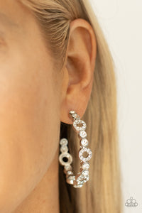 Swoon-Worthy Sparkle - White Earrings