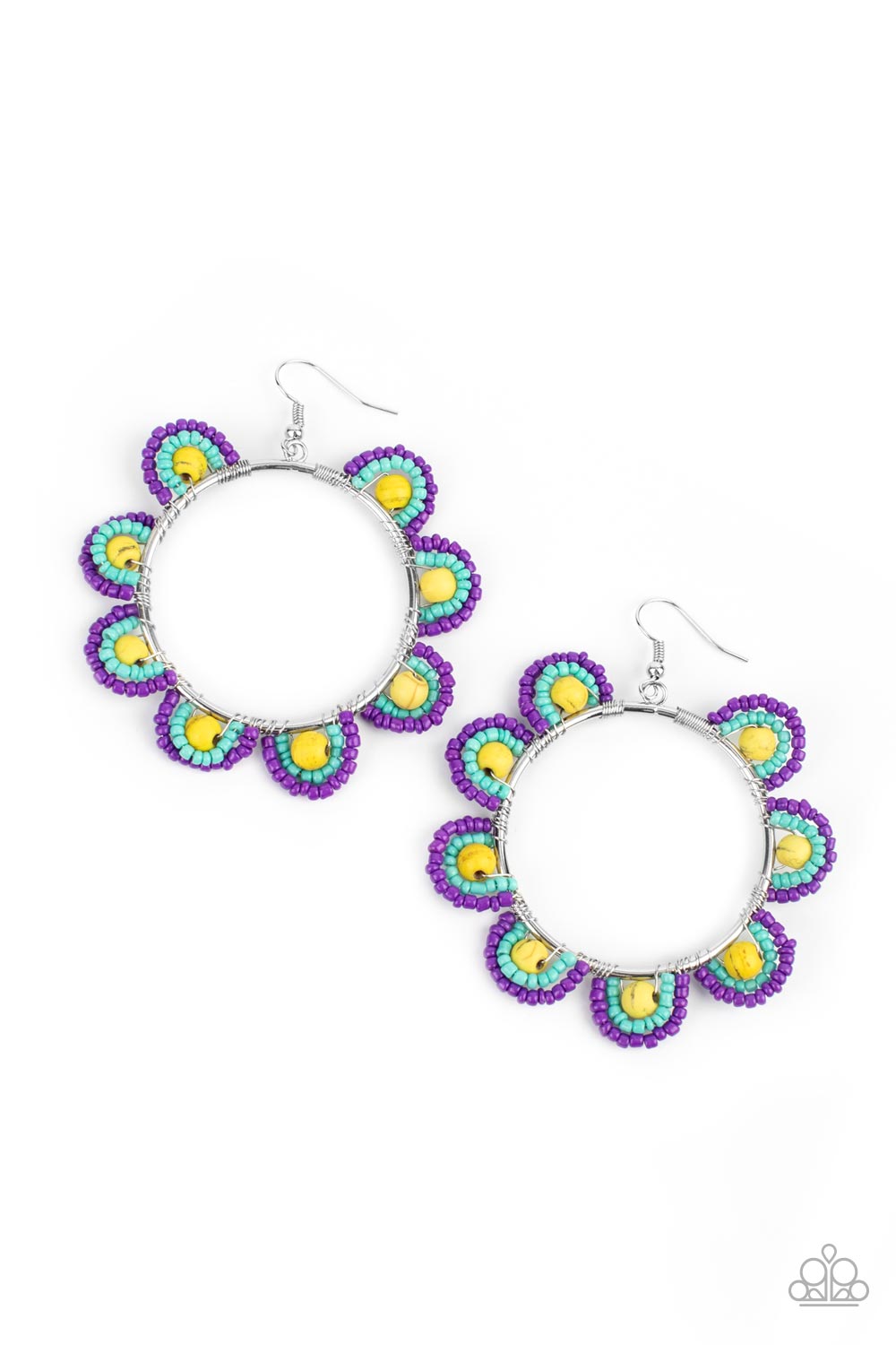 Groovy Gardens - Yellow Earrings