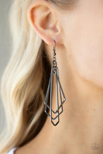 Cargar imagen en el visor de la galería, Shape Shifting Shimmer - Black Earrings