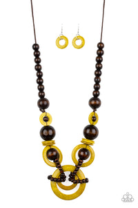 Boardwalk Party - Yellow Necklace