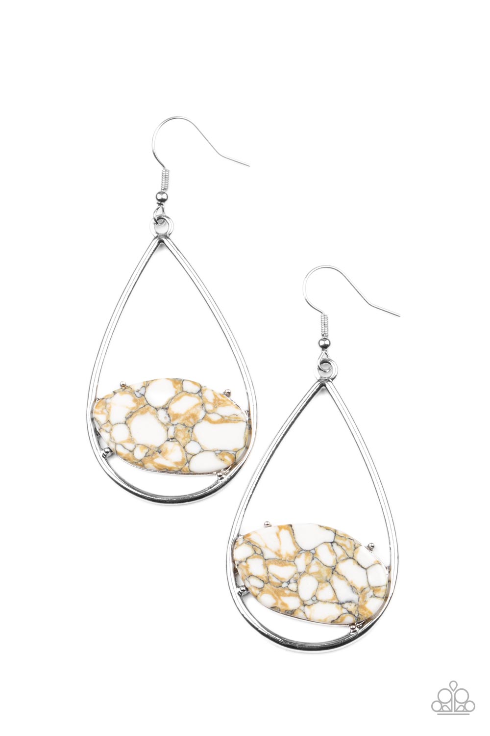 Tropical Terrazzo - White Earrings
