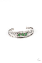 Cargar imagen en el visor de la galería, Flower Patch Picnic - Green Bracelet