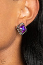 Load image into Gallery viewer, Cosmic Catwalk - Purple Earrings