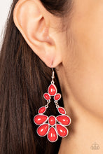 Load image into Gallery viewer, Colorfully Canopy - Red Earrings