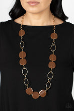 Load image into Gallery viewer, Posh Promenade - Brown Necklace