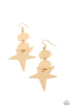 Cargar imagen en el visor de la galería, Star Bizarre - Gold Earrings