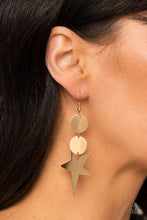 Cargar imagen en el visor de la galería, Star Bizarre - Gold Earrings