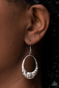 Classic Keepsake - White Earrings