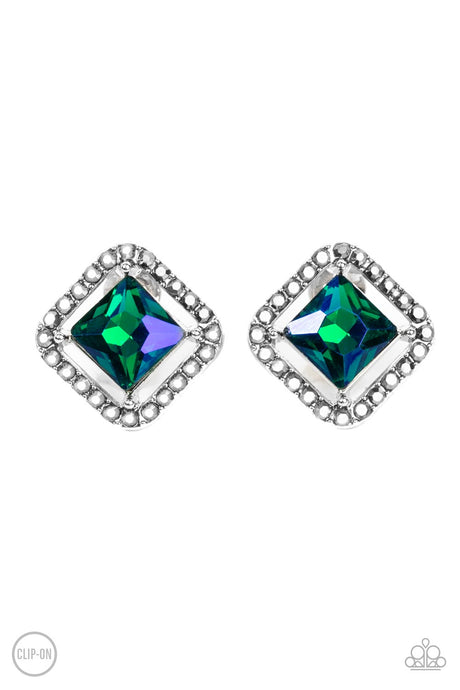 Cosmic Catwalk - Green Earrings