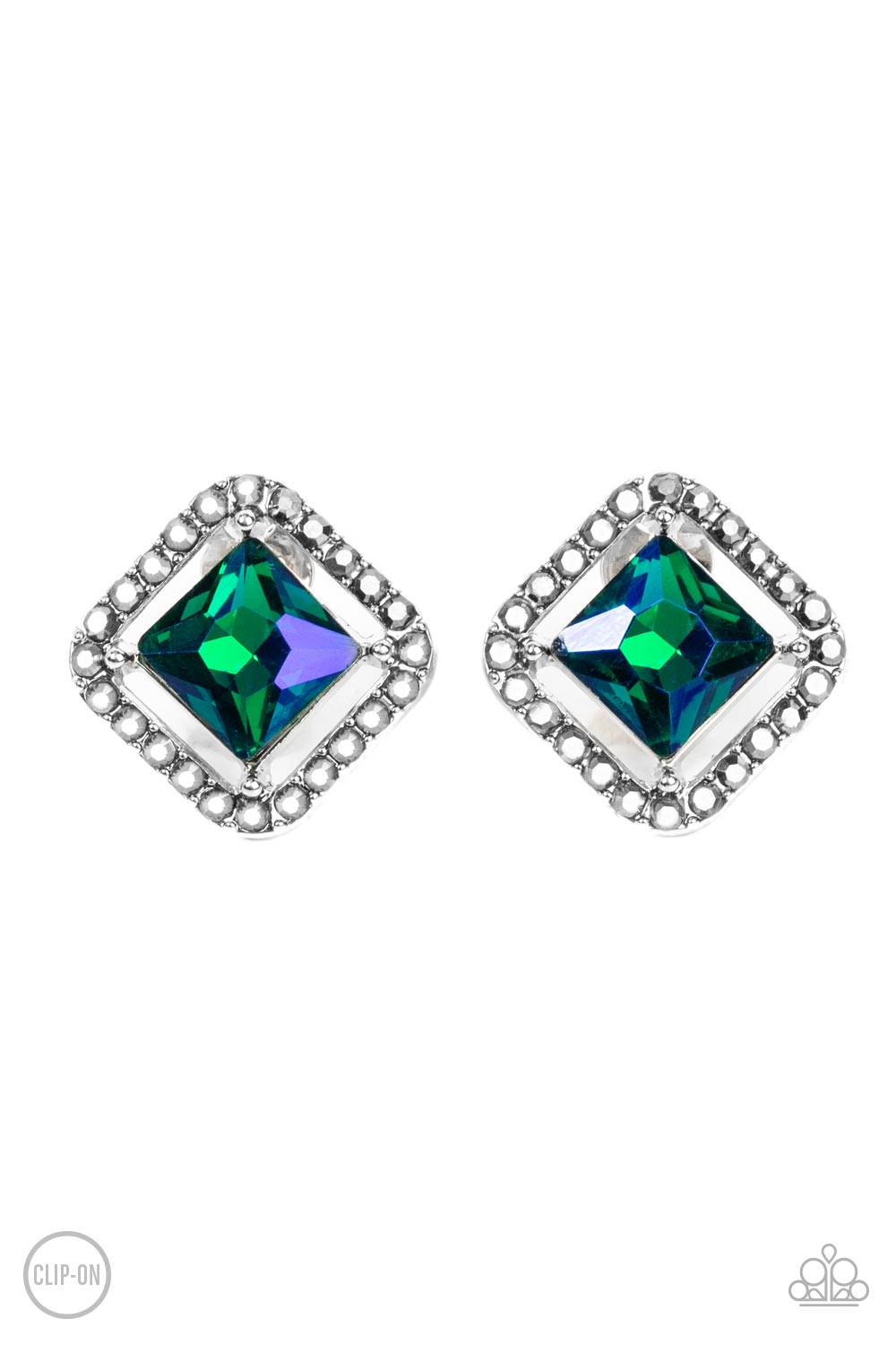 Cosmic Catwalk - Green Earrings