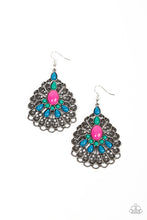 Load image into Gallery viewer, Peacock Prance - Multi-Colored Earrings