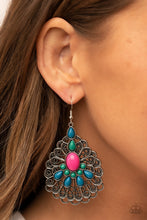 Load image into Gallery viewer, Peacock Prance - Multi-Colored Earrings