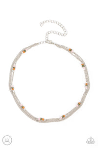 Bountifully Beaded - Multi-Colored Choker Necklace