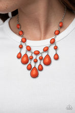 Cargar imagen en el visor de la galería, Mediterranean Mystery - Orange Necklace