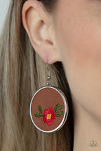 Cargar imagen en el visor de la galería, Prairie Patchwork - Red Earrings