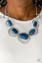 Load image into Gallery viewer, Travel Log - Blue Necklace &amp; Earrings (more colors)