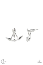 Load image into Gallery viewer, Metal Origami - Silver Post Earrings