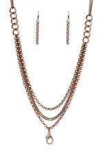 Cargar imagen en el visor de la galería, Mechanical Mayhem - Copper Lanyard Necklace