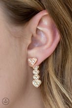 Load image into Gallery viewer, Heartthrob Twinkle - Rose Gold Post Earrings
