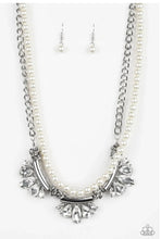 Load image into Gallery viewer, Bow Before The Queen - Silver Necklace &amp; Earrings (more colors)