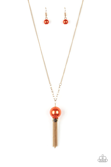 Belle of the BALLROOM - Orange Necklace